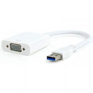 Переходник USB-VGA Cablexpert (AB-U3M-VGAF-01-W)