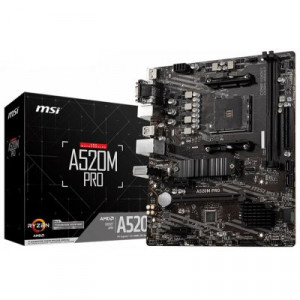Материнская плата AMD A520 MSI A520M PRO