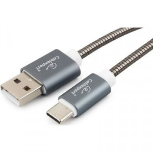 Кабель AM/Type-C USB 2.0 Cablexpert Gold (CC-G-USBC02Gy-1M)