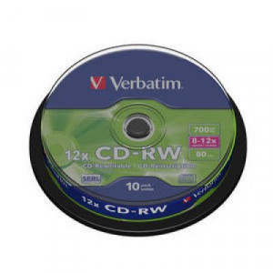 Диск CD-RW Verbatim Scratch Resistant (43480)