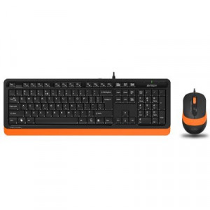 Комплект клавиатура + мышь A4Tech Fstyler F1010 Black Orange