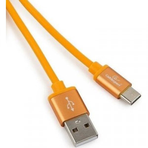 Кабель AM/Type-C USB 2.0 Cablexpert Silver (CC-S-USBC01O-1M)