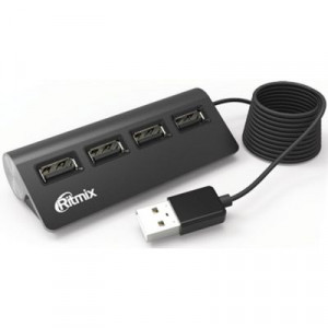 USB-хаб USB Ritmix CR-2400 Black