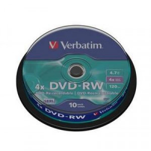 Диск DVD-RW Verbatim Matt Silver (43552)