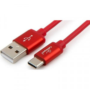 Кабель AM/Type-C USB 2.0 Cablexpert Silver (CC-S-USBC01R-1M)