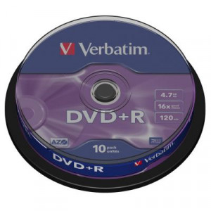 Диск DVD+R Verbatim Matt Silver (43498)