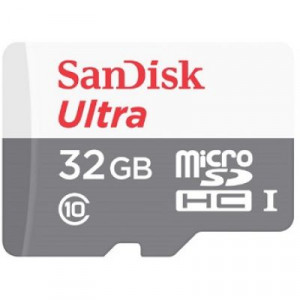 Карта памяти microSDHC  32 ГБ SanDisk Ultra (SDSQUNR-032G-GN3MN)