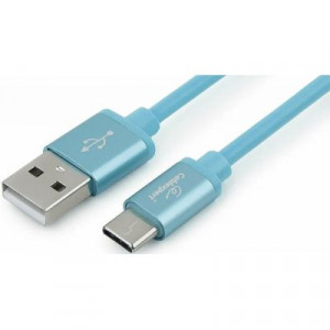 Кабель AM/Type-C USB 2.0 Cablexpert Silver (CC-S-USBC01Bl-1M)